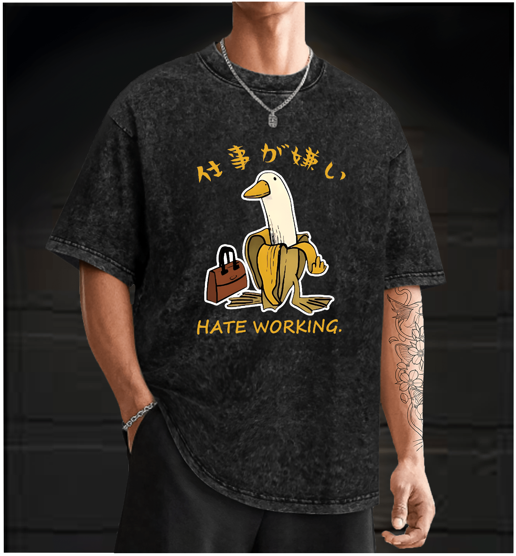 Lazy Goose Vintage Washed 100% Cotton T-Shirt - TheDrunkShark