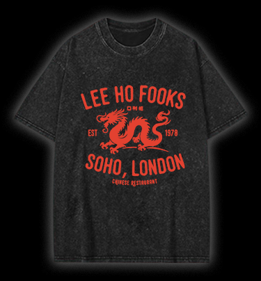  Lee Ho Fook  Monster Vintage Washed 100% Cotton T-Shirt - TheDrunkShark