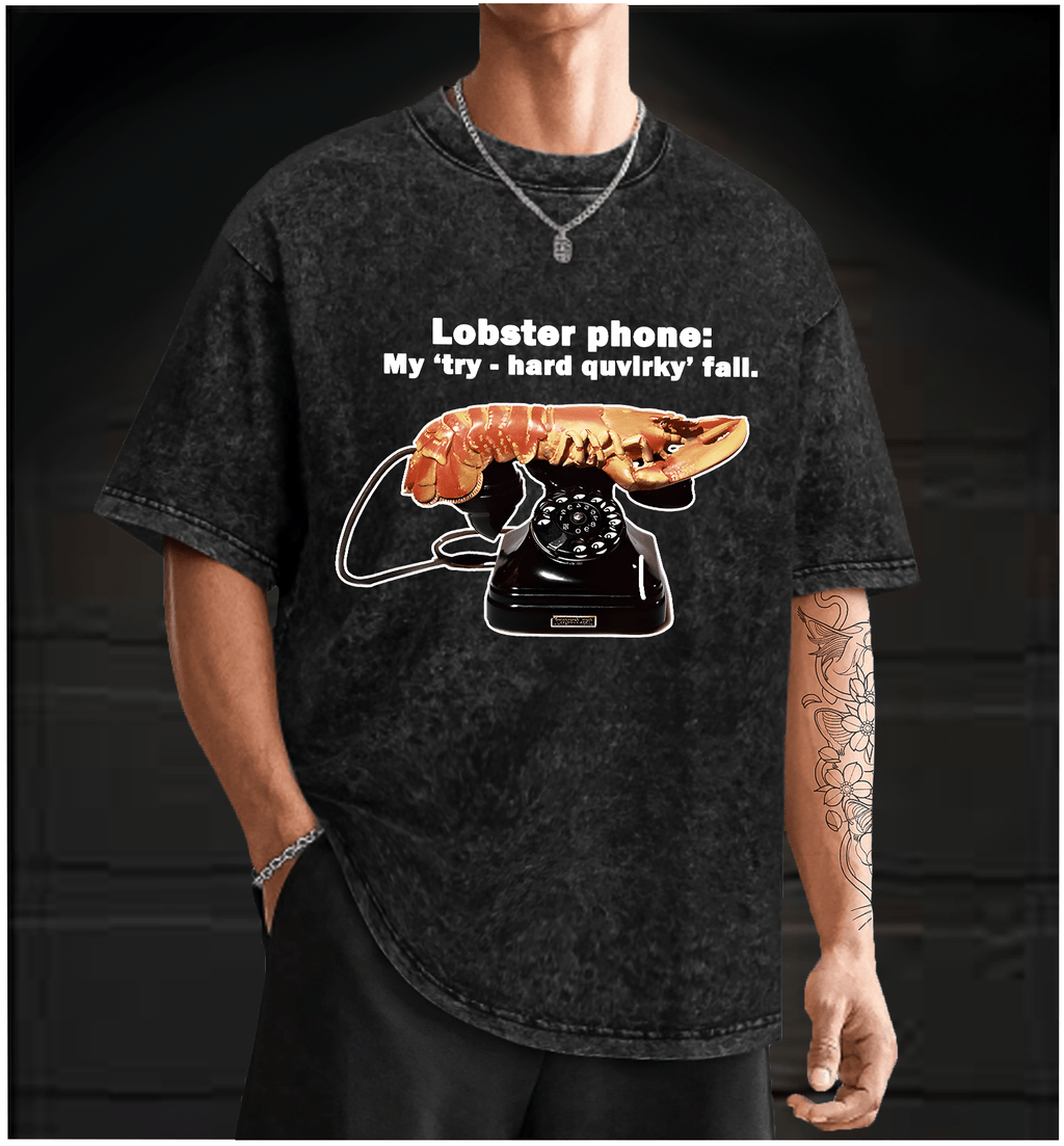 Lobster Dial Vintage Washed 100% Cotton T-Shirt - TheDrunkShark