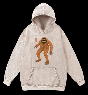 Lost Monster Vintage Washed 100% Cotton Hoodie - TheDrunkShark