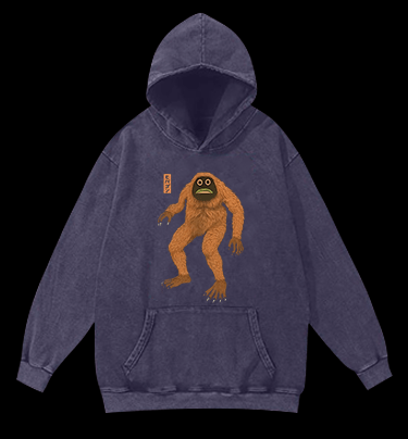 Lost Monster Vintage Washed 100% Cotton Hoodie - TheDrunkShark
