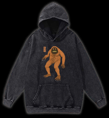 Lost Monster Vintage Washed 100% Cotton Hoodie - TheDrunkShark