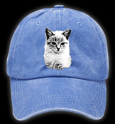 Lucipurr Cat Vintage Washed 100% Cotton Baseball Hat - TheDrunkShark