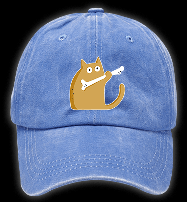 Meow Meow Madafakas Cat Vintage Washed 100% Cotton Baseball Hat - TheDrunkShark