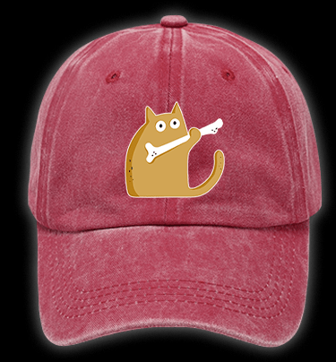 Meow Meow Madafakas Cat Vintage Washed 100% Cotton Baseball Hat - TheDrunkShark