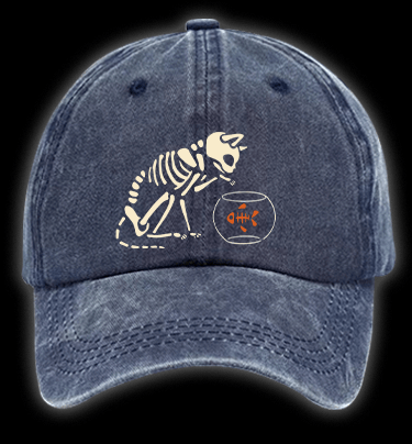 Meow Or Treat Vintage Washed 100% Cotton Baseball Hat - TheDrunkShark
