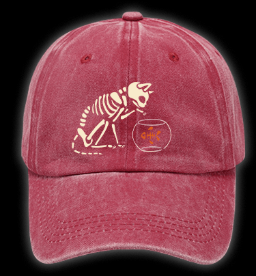 Meow Or Treat Vintage Washed 100% Cotton Baseball Hat - TheDrunkShark