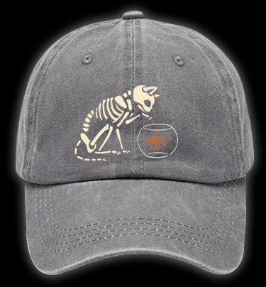 Meow Or Treat Vintage Washed 100% Cotton Baseball Hat - TheDrunkShark