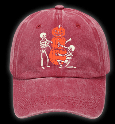 Merry Scaremas Vintage Washed 100% Cotton Baseball Hat - TheDrunkShark