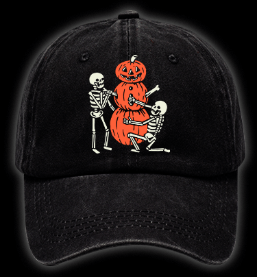 Merry Scaremas Vintage Washed 100% Cotton Baseball Hat - TheDrunkShark