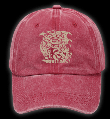 Monster Hunter Vintage Washed 100% Cotton Baseball Hat - TheDrunkShark