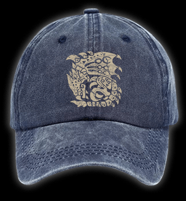 Monster Hunter Vintage Washed 100% Cotton Baseball Hat - TheDrunkShark