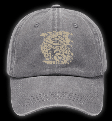 Monster Hunter Vintage Washed 100% Cotton Baseball Hat - TheDrunkShark