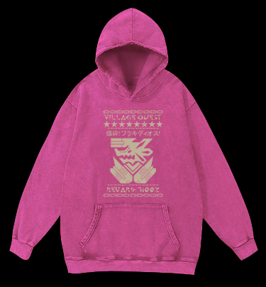 Monster Hunter Vintage Washed 100% Cotton Hoodie - TheDrunkShark
