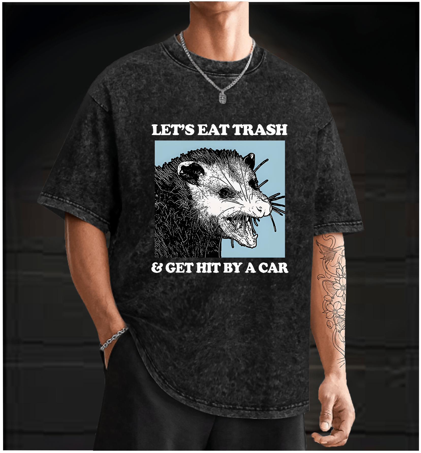 Mouse??£¤s Trash Plan Vintage Washed 100% Cotton T-Shirt - TheDrunkShark