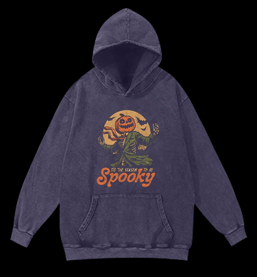 Mr. Pumpkin Vintage Washed 100% Cotton Hoodie - TheDrunkShark