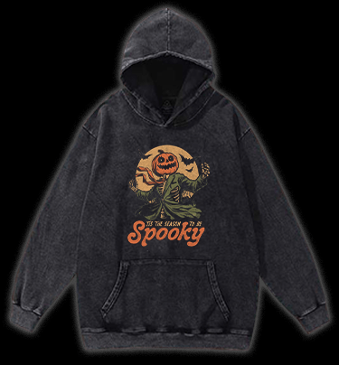 Mr. Pumpkin Vintage Washed 100% Cotton Hoodie - TheDrunkShark