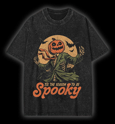Mr. Pumpkin Vintage Washed 100% Cotton T-Shirt - TheDrunkShark