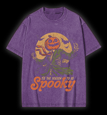 Mr. Pumpkin Vintage Washed 100% Cotton T-Shirt - TheDrunkShark