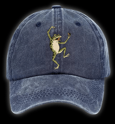 Naughty Frog Vintage Washed 100% Cotton Baseball Hat - TheDrunkShark