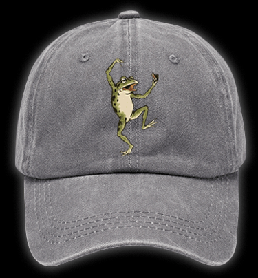 Naughty Frog Vintage Washed 100% Cotton Baseball Hat - TheDrunkShark