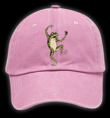 Naughty Frog Vintage Washed 100% Cotton Baseball Hat - TheDrunkShark