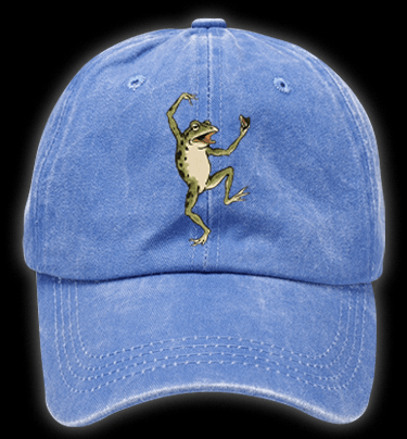 Naughty Frog Vintage Washed 100% Cotton Baseball Hat - TheDrunkShark