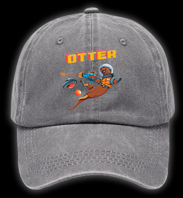 Otter The World Mouse Vintage Washed 100% Cotton Baseball Hat - TheDrunkShark