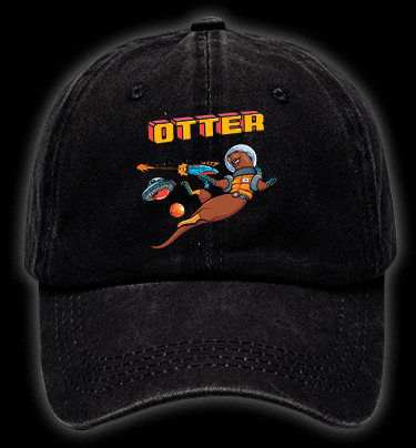 Otter The World Mouse Vintage Washed 100% Cotton Baseball Hat - TheDrunkShark