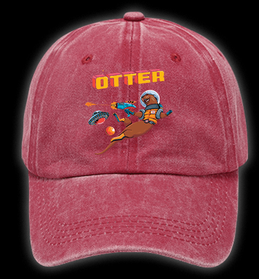 Otter The World Mouse Vintage Washed 100% Cotton Baseball Hat - TheDrunkShark