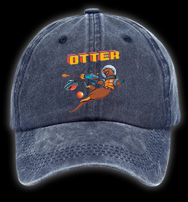 Otter The World Mouse Vintage Washed 100% Cotton Baseball Hat - TheDrunkShark