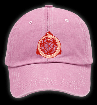 Ouroboros Mystical Design Vintage Washed 100% Cotton Baseball Hat - TheDrunkShark