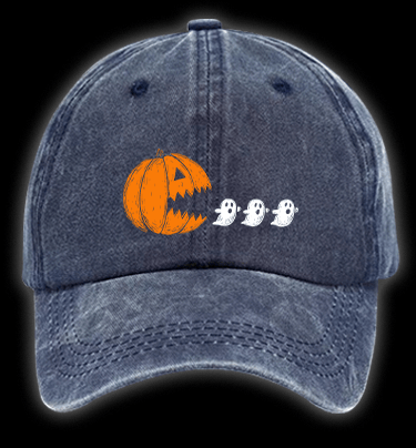 Pac - Man Halloween Vintage Washed 100% Cotton Baseball Hat - TheDrunkShark