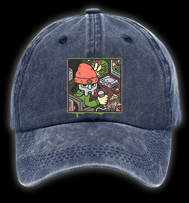 Pakappa The Rapper Hip - Hop Vintage Washed 100% Cotton Baseball Hat - TheDrunkShark
