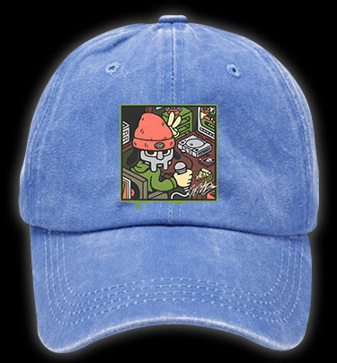 Pakappa The Rapper Hip - Hop Vintage Washed 100% Cotton Baseball Hat - TheDrunkShark