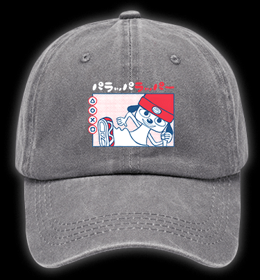 Parappa the Rapper Anime Vintage Washed 100% Cotton Baseball Hat - TheDrunkShark