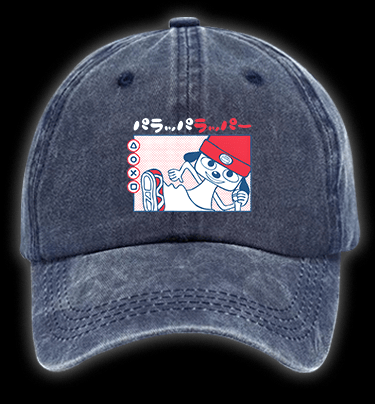 Parappa the Rapper Anime Vintage Washed 100% Cotton Baseball Hat - TheDrunkShark