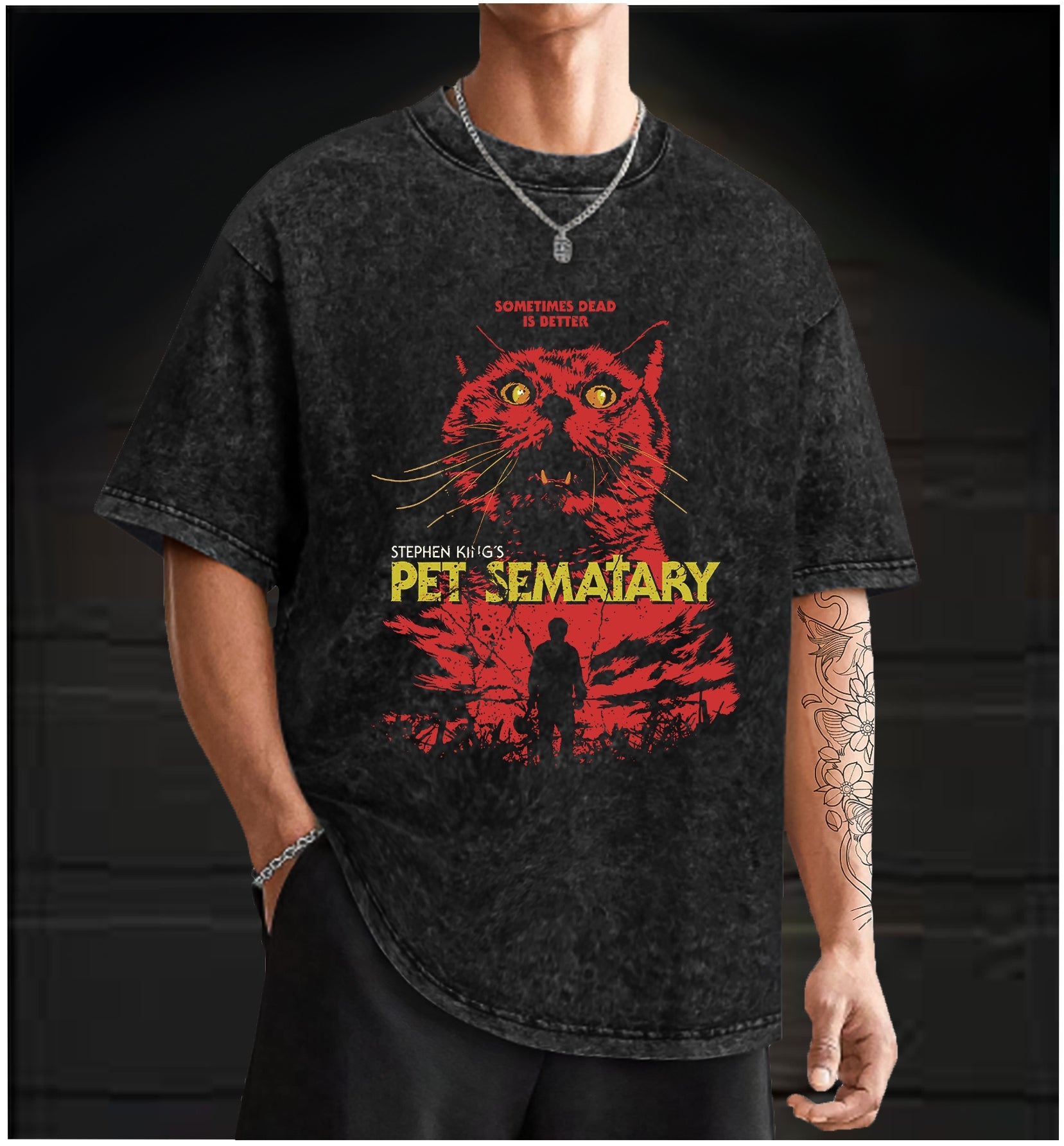  Pet Sematary Vintage Washed 100% Cotton T-Shirt - TheDrunkShark