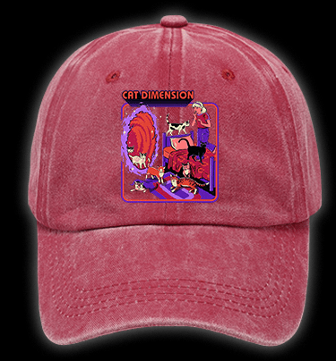 Portal to Cat Dimension Vintage Washed 100% Cotton Baseball Hat - TheDrunkShark