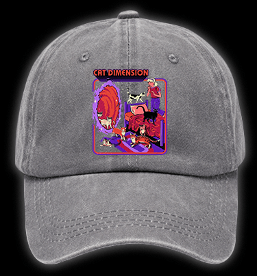 Portal to Cat Dimension Vintage Washed 100% Cotton Baseball Hat - TheDrunkShark