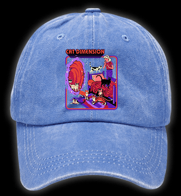 Portal to Cat Dimension Vintage Washed 100% Cotton Baseball Hat - TheDrunkShark