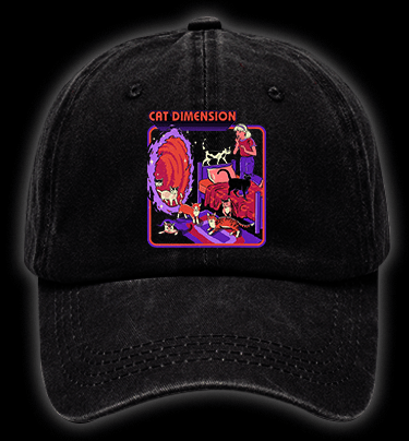 Portal to Cat Dimension Vintage Washed 100% Cotton Baseball Hat - TheDrunkShark