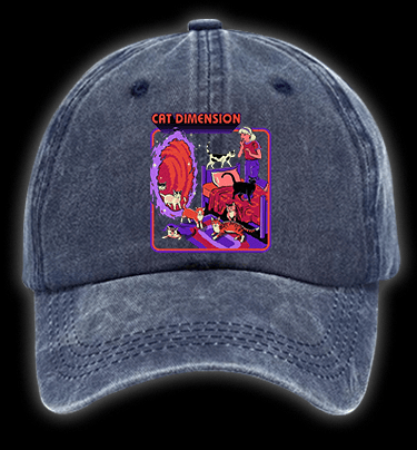 Portal to Cat Dimension Vintage Washed 100% Cotton Baseball Hat - TheDrunkShark