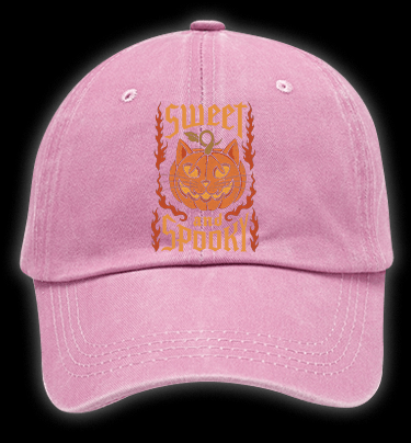 Pumpkin Cat Vintage Washed 100% Cotton Baseball Hat - TheDrunkShark