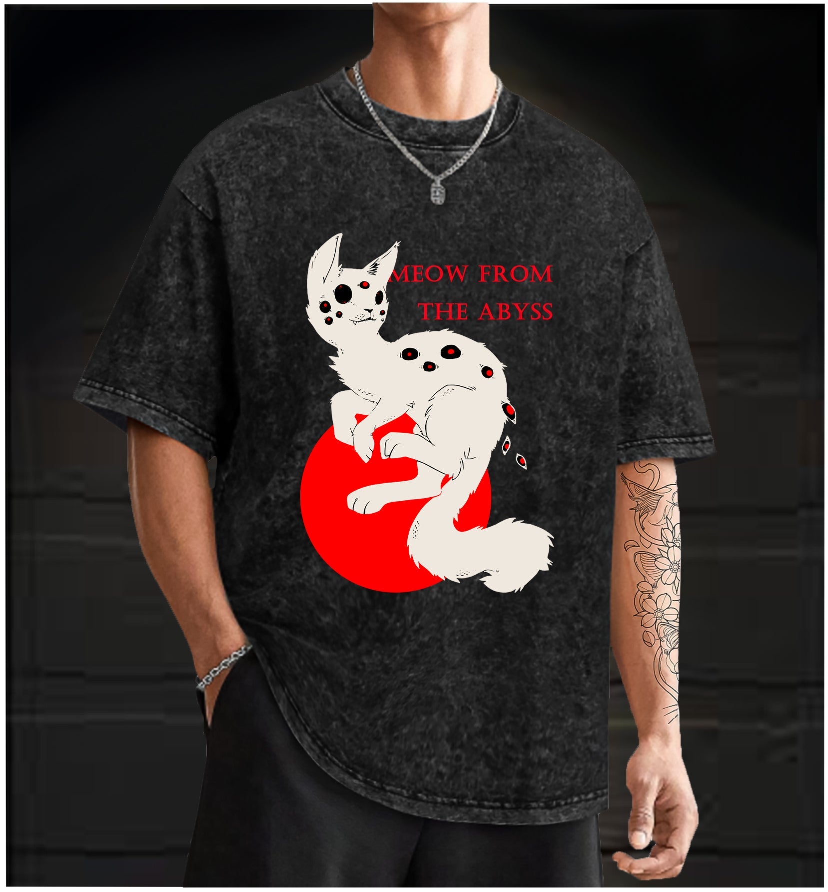  Purr - anormal Vision Vintage Washed 100% Cotton T-Shirt - TheDrunkShark