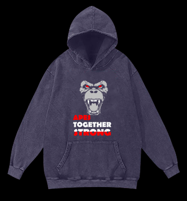 Rise of the Planet of the Apes Vintage Washed 100% Cotton Hoodie - TheDrunkShark