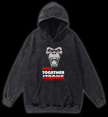 Rise of the Planet of the Apes Vintage Washed 100% Cotton Hoodie - TheDrunkShark