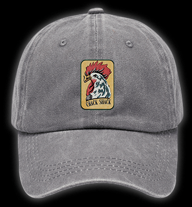 Rooster of Crack Shack Vintage Washed 100% Cotton Baseball Hat - TheDrunkShark