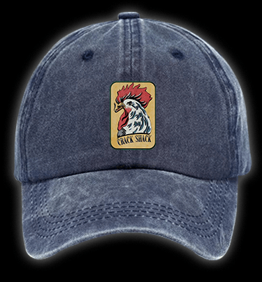 Rooster of Crack Shack Vintage Washed 100% Cotton Baseball Hat - TheDrunkShark