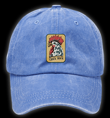 Rooster of Crack Shack Vintage Washed 100% Cotton Baseball Hat - TheDrunkShark